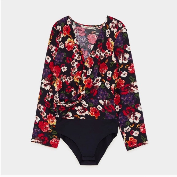 S Zara Floral Printed Bodysuit - Picture 2 of 5
